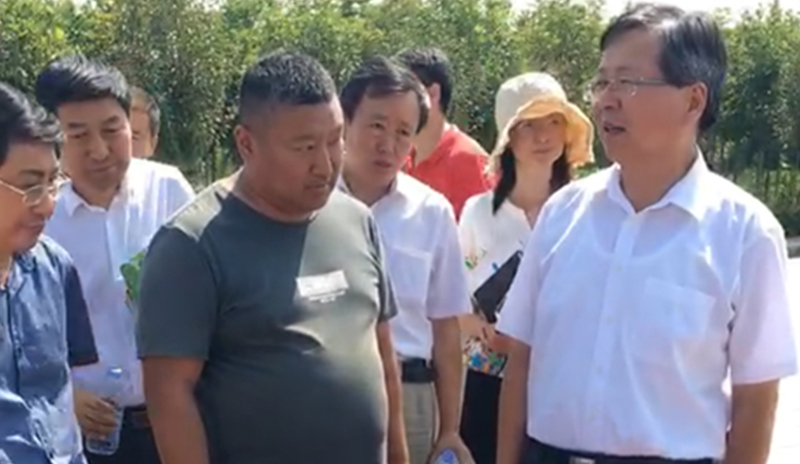 农业部及负责领导一起参观了合乐hl8农村厕所改造产品，并得到了认可